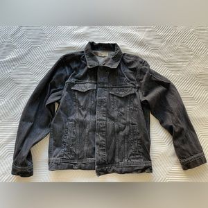 Madewell men’s black denim jacket medium